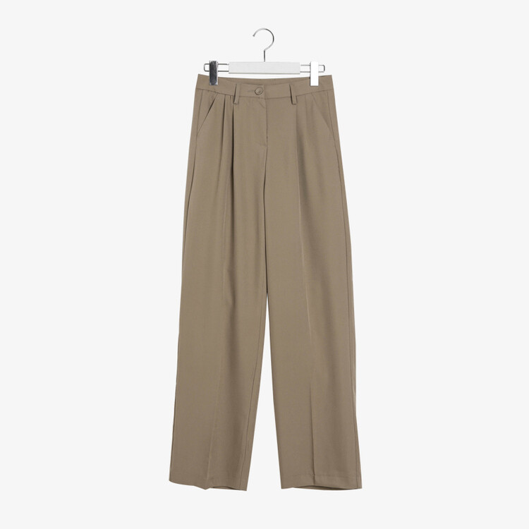 [S~2XL/기획특가]찰랑 핀턱 와이드 슬랙스