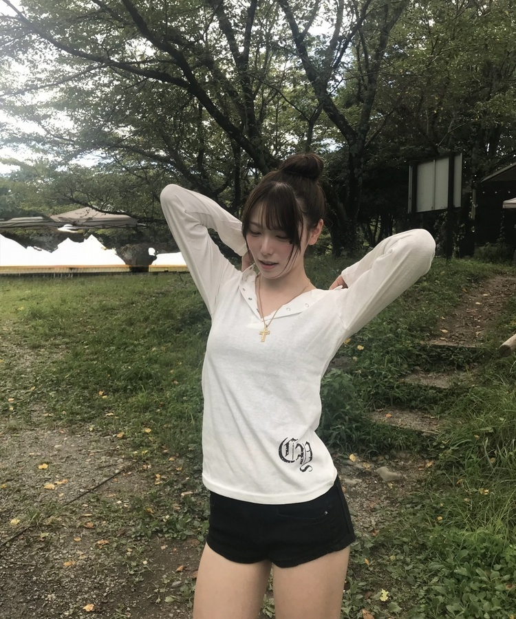 スターレタリングフードTシャツ WHITE