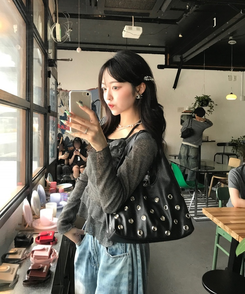 빅 다이아 헤어핀 투명