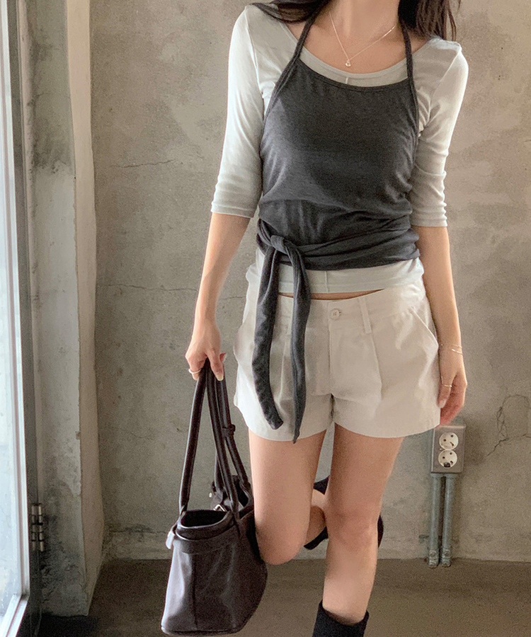 ローライズショートパンツ GREIGE