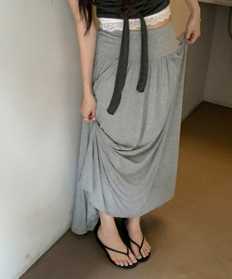レースVネック半袖Tシャツ IVORY