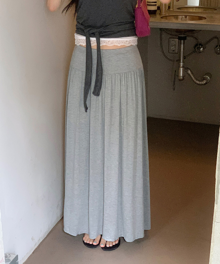 レースVネック半袖Tシャツ IVORY