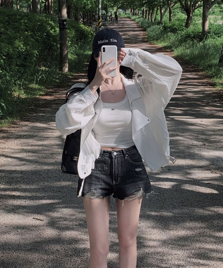라이더 자켓 디테일을 그대로 담은레모나 썸머 린넨라이크 썸머 아방핏 벨트 자켓 점퍼 아이보리