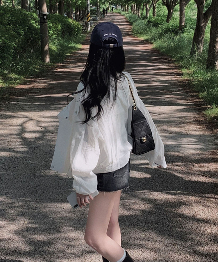 라이더 자켓 디테일을 그대로 담은레모나 썸머 린넨라이크 썸머 아방핏 벨트 자켓 점퍼 아이보리