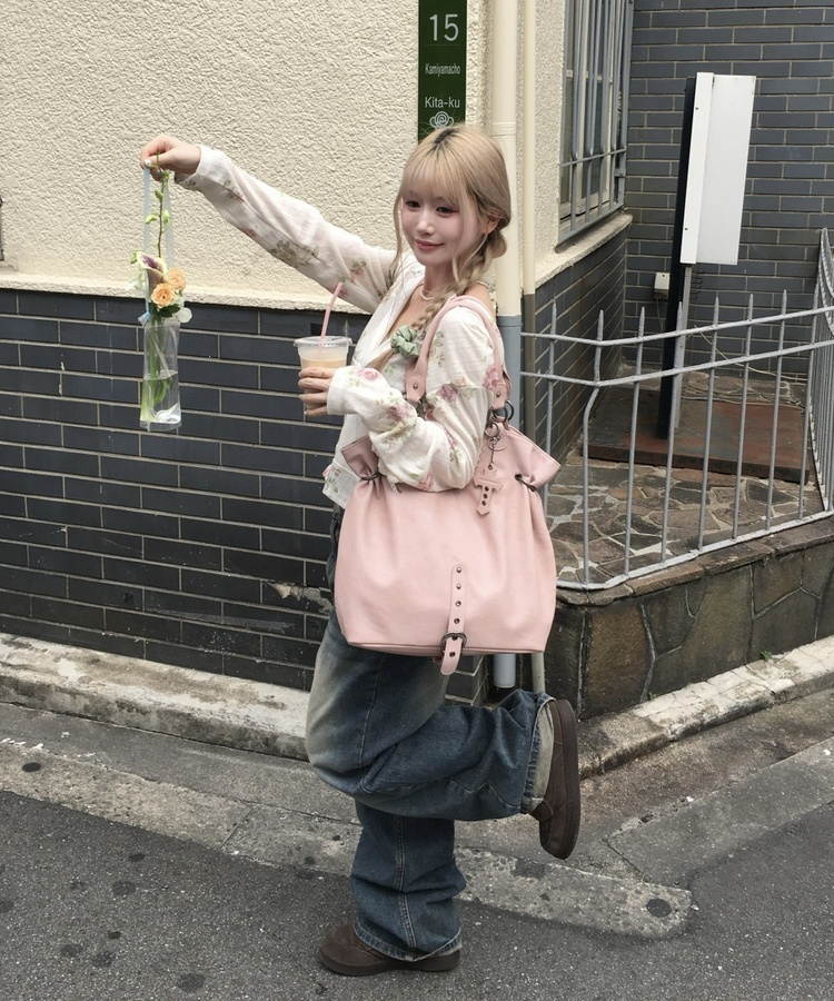 ポケットレタリングワイドデニム DARK BLUE