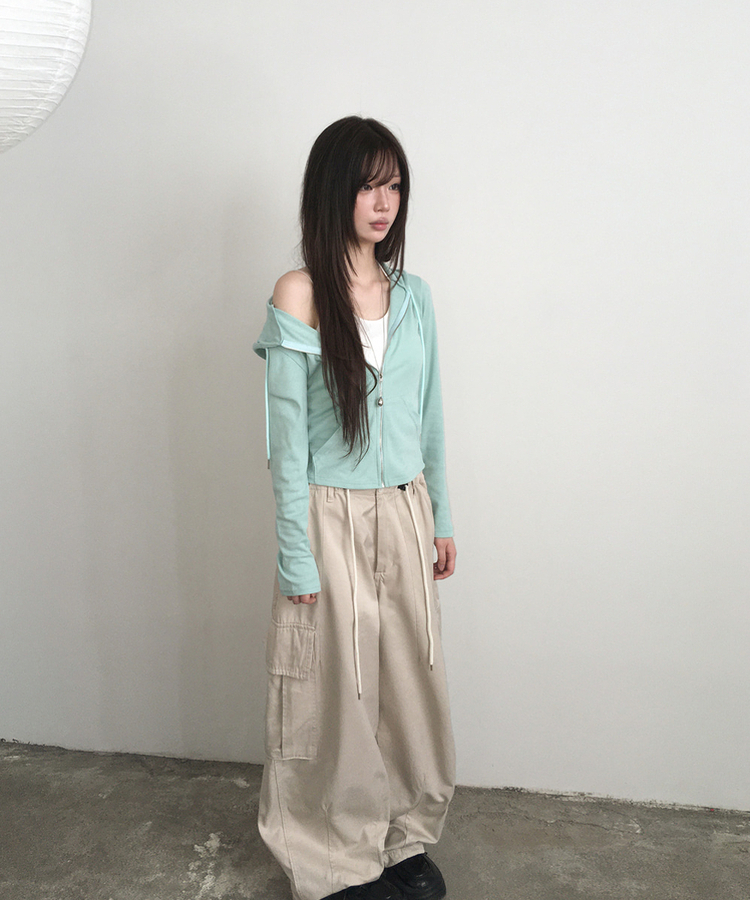 スリムフードジップアップ(7color) MINT