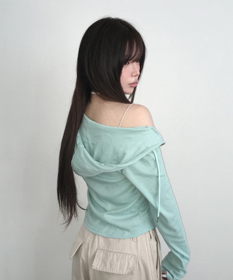 スリムフードジップアップ(7color) MINT