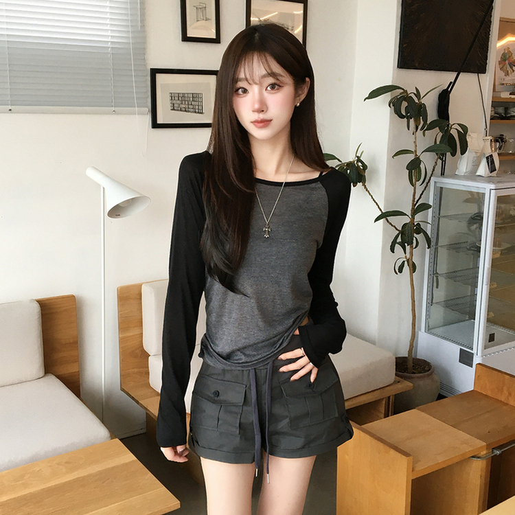 [허벅지널널핏/여름팬츠] 군살커버! 비쥬 여름 허리 밴딩 스트링 롤업 단추 투포켓 반바지, 데일리 스트랩 버튼 숏팬츠 4color 먹색