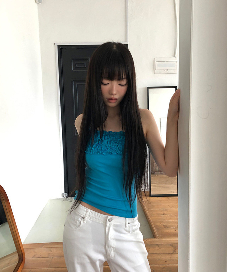 ◆ELBORN◆ Stella レース キャミソール ノースリーブ　34 フリルレースキャミソール｜ノースリーブ｜韓国ファッション通販 SONA