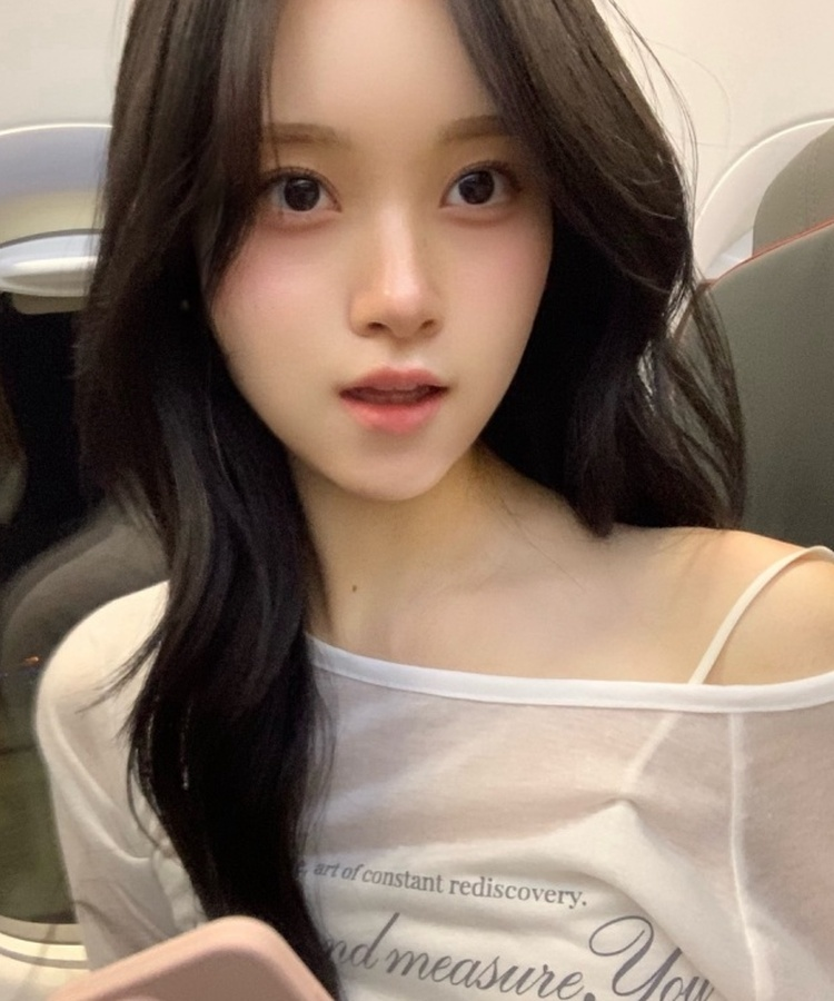 원숄더 시스루 티셔츠 아이보리
