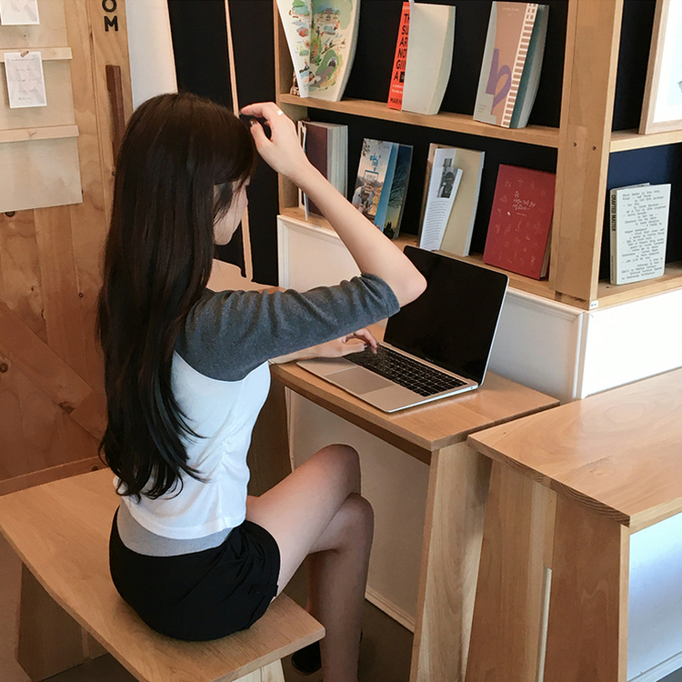 [7부기장/얇은소재감~] 한여름까지, 꾸안꾸 종결 스머프 라운드 나그랑 배색 여름 반팔 7부 긴팔 티셔츠, 데일리 긴팔티, 레이어드 배색 상의, 세미 크롭 반팔티 4color 차콜