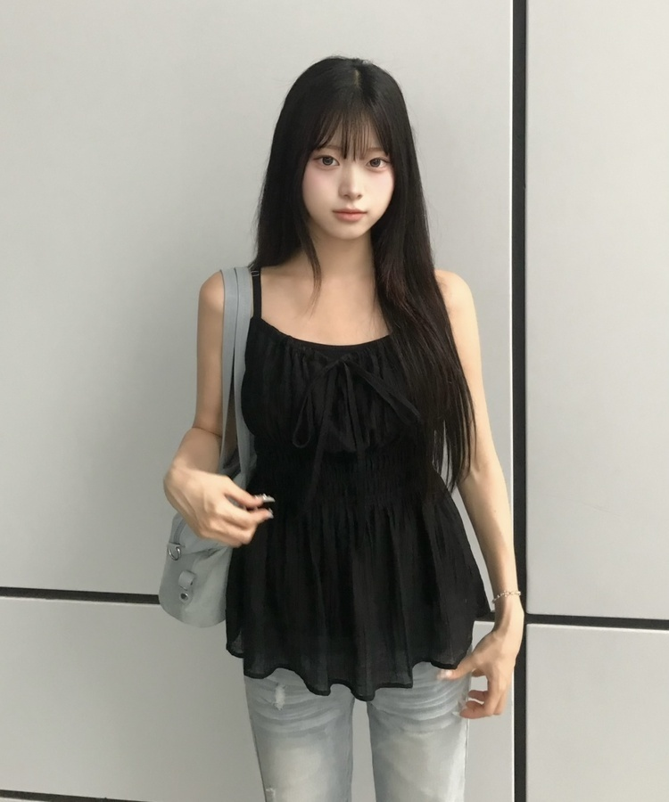 스웨이드 숄더백 블루