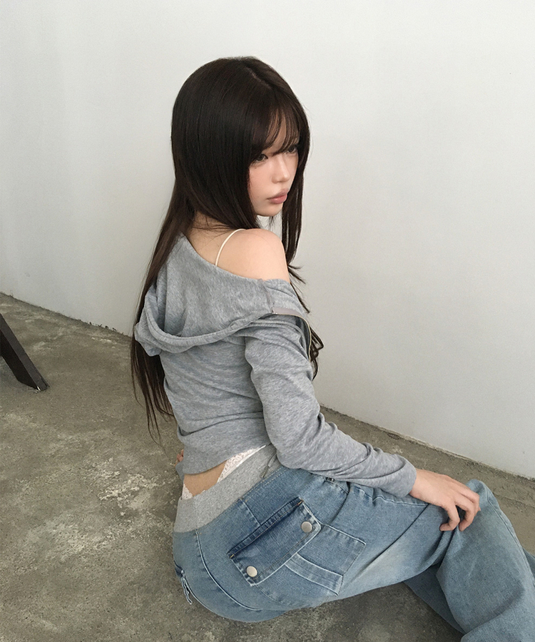 【丈別】ウォッシングブーツカットデニムパンツ LIGHT BLUE