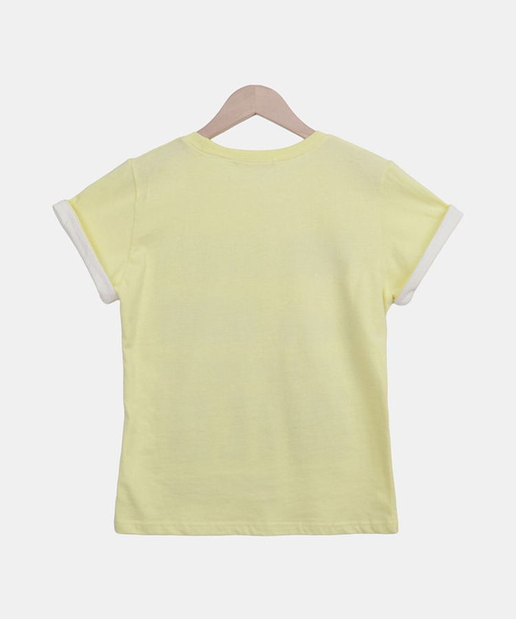 ベーシックロールアップ半袖Tシャツ(5color)