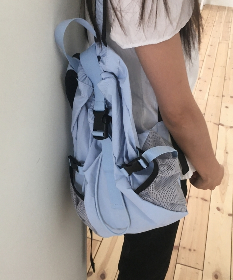ナイロンドローストリングバックパック SKY BLUE