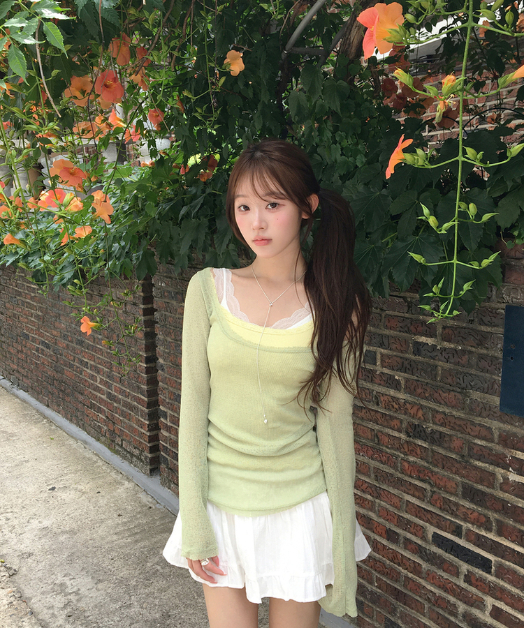 レースノースリーブ(5color) IVORY