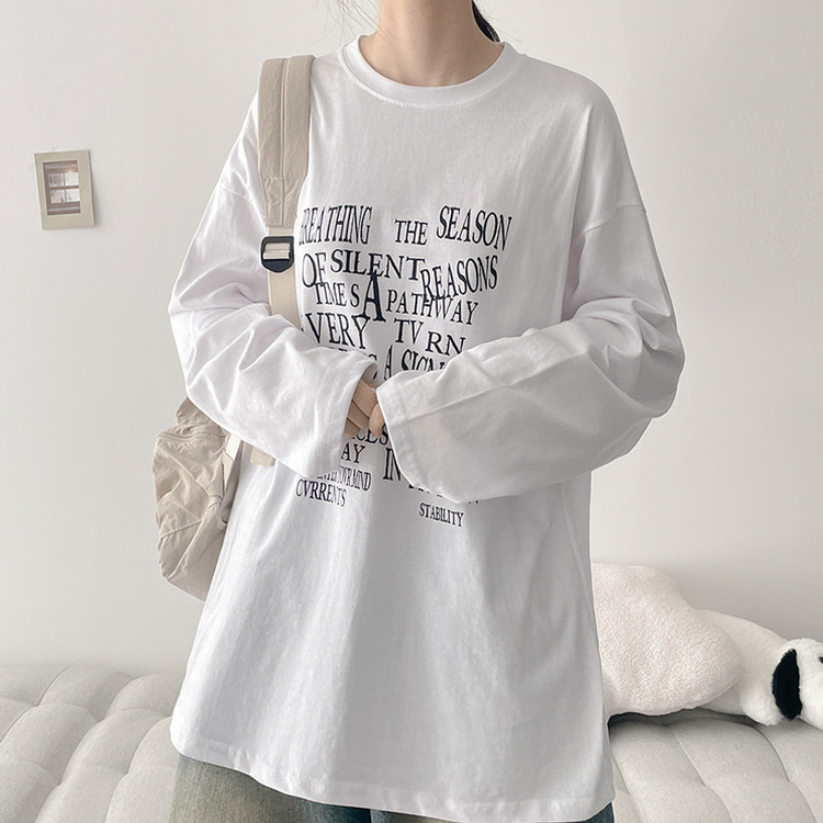 オーバーサイズ長袖Tシャツ WHITE