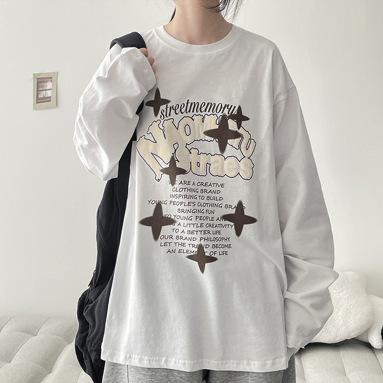 スタービンテージボックス長袖Tシャツ｜長袖Tシャツ｜韓国ファッション