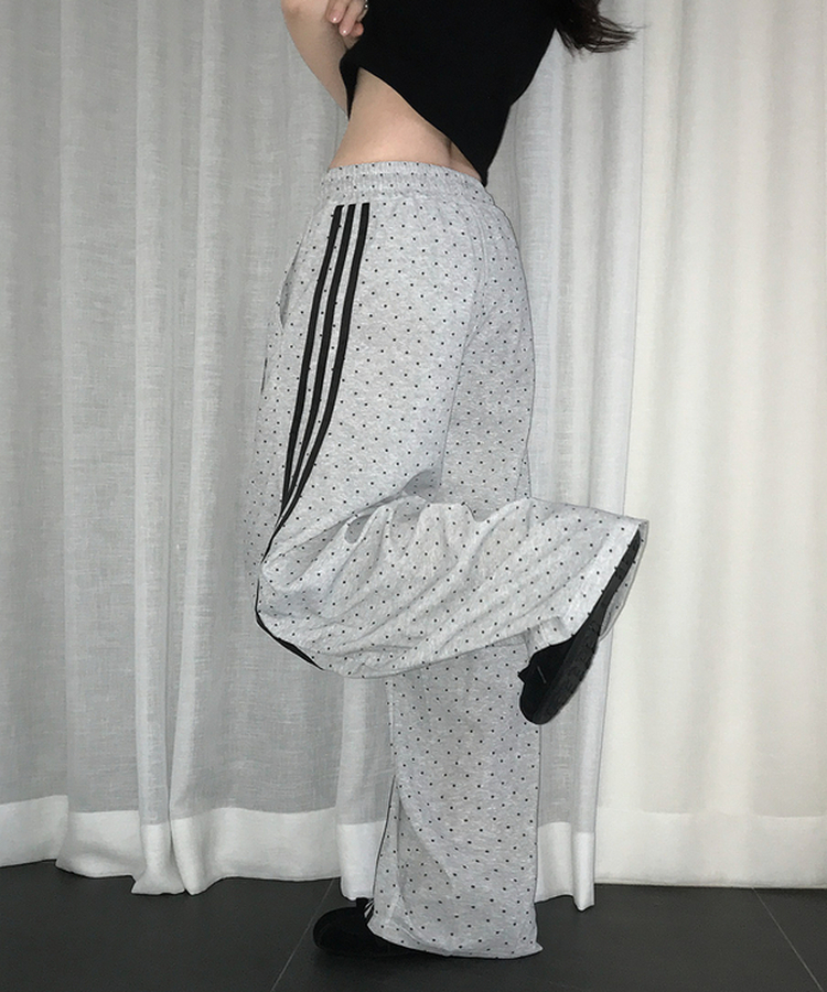 ドットバルーンワイドトレーニングパンツ GREY