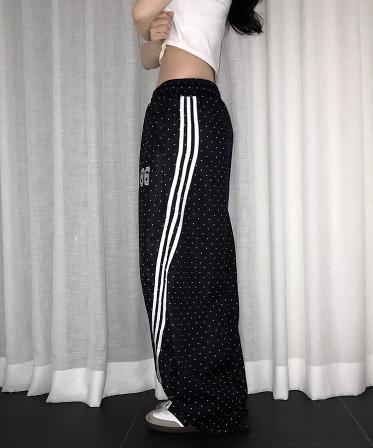 ドットバルーンワイドトレーニングパンツ NAVY
