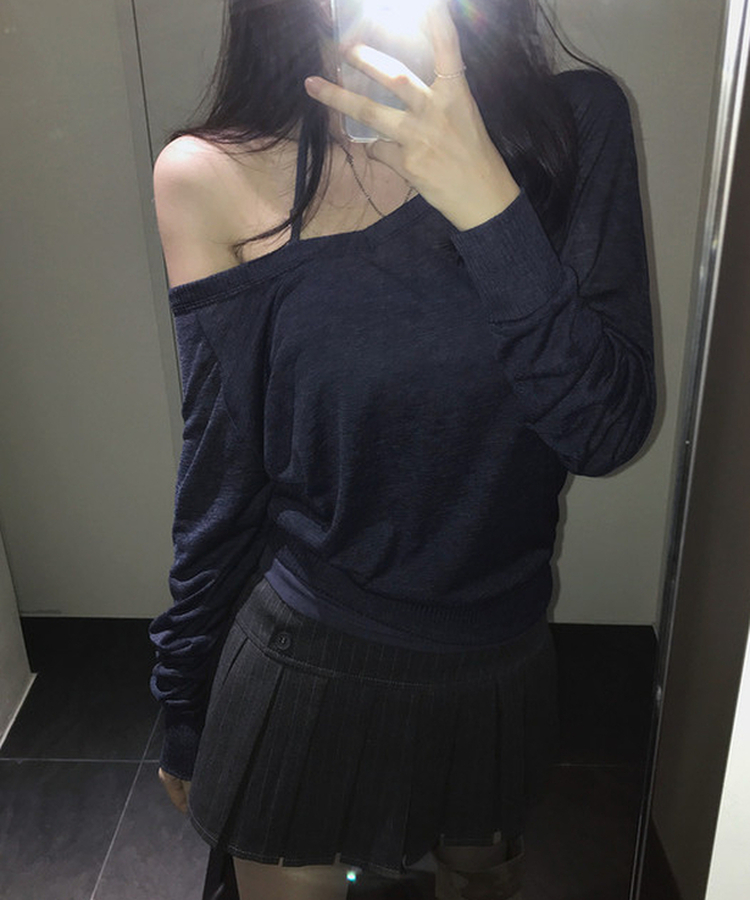 ディープVシアーラグラントレーナー NAVY