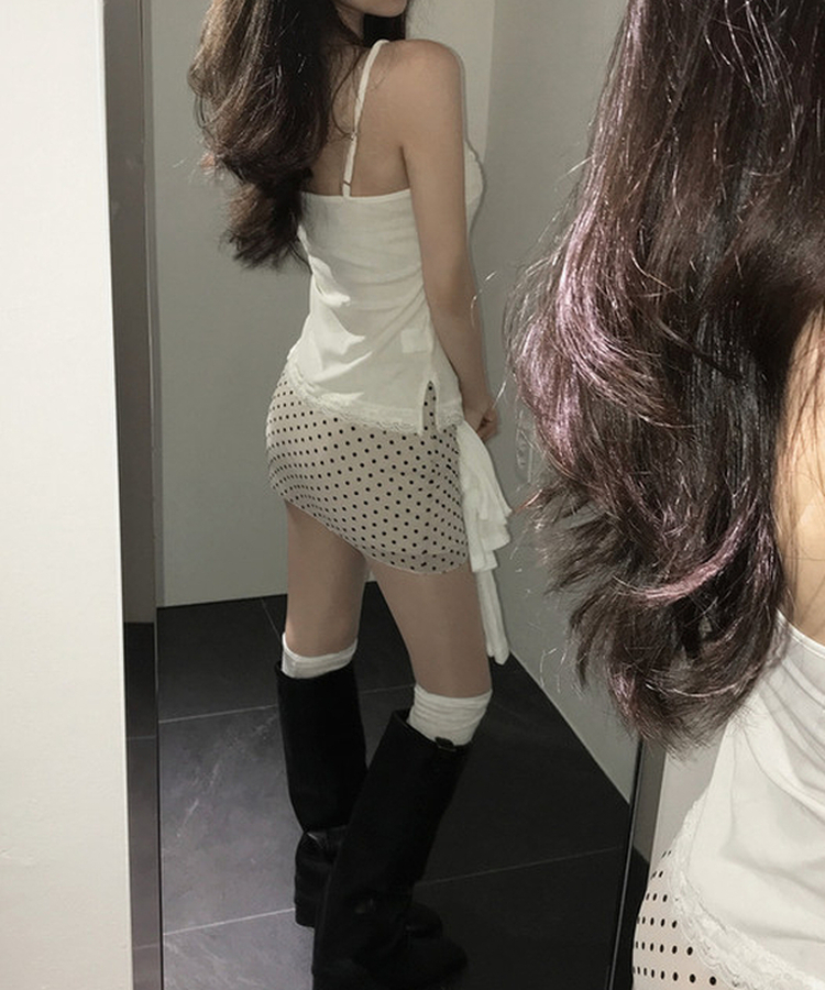 レイヤードレースキャミソール IVORY
