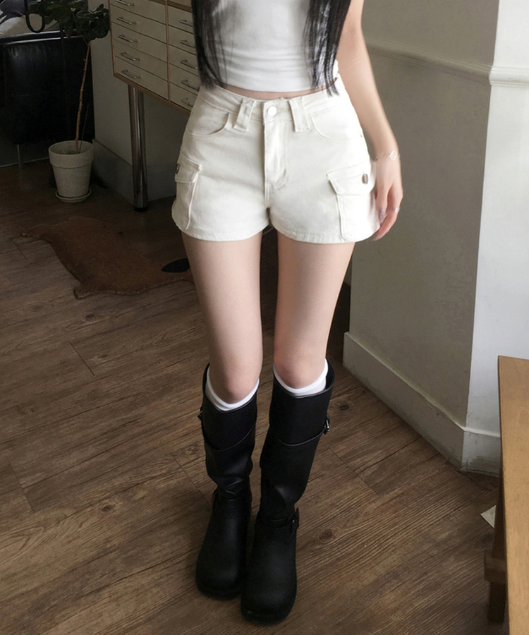 EVISU DONNA 2サイズ ショートパンツ 白カモメ ホットパンツ 2026年