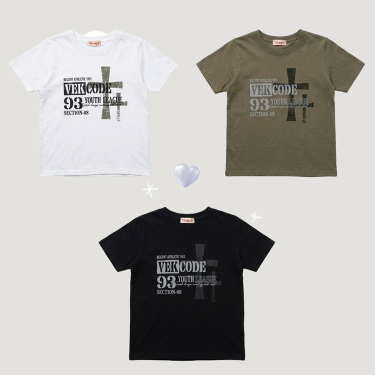 ビンテージレタリングクロップド半袖Tシャツ
