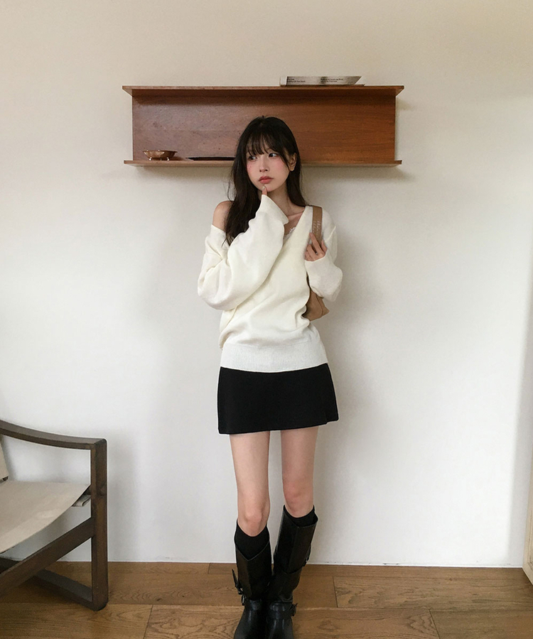 ローライズミニスカート(5color) BLACK