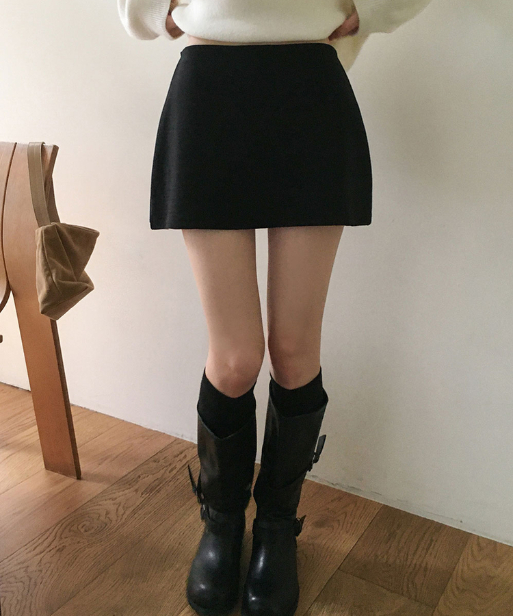 ローライズミニスカート(5color) BLACK