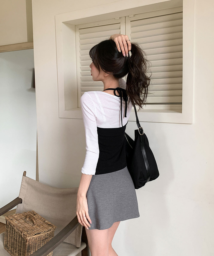 ローライズミニスカート(5color) GRAY