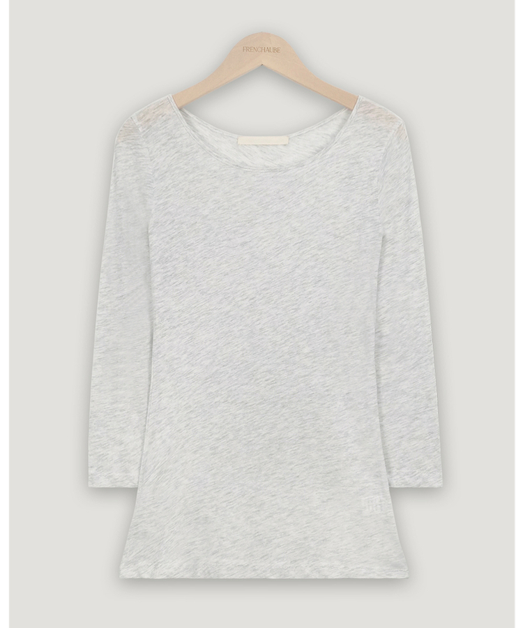ボートネック七分袖Tシャツ(8color)