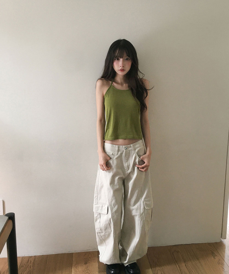 ローライズカーゴワイドパンツ CREAM
