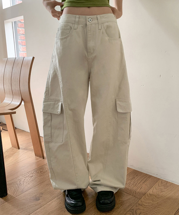 ローライズカーゴワイドパンツ CREAM