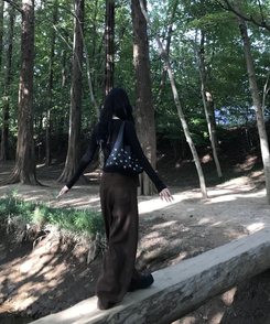 【❤️MADE】헨리넥 레이스 긴팔 블랙
