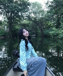 【❤️MADE】도트 레이스 블라우스 민트