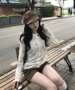 플라워 가디건 아이보리