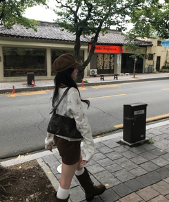플라워 가디건 아이보리