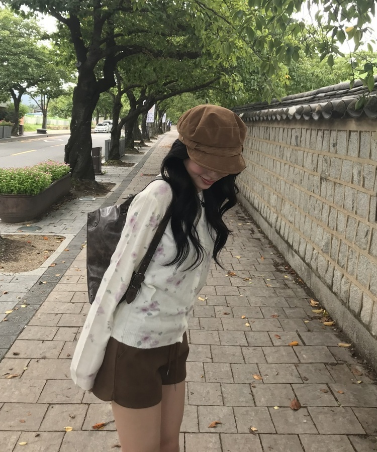 플라워 가디건 아이보리