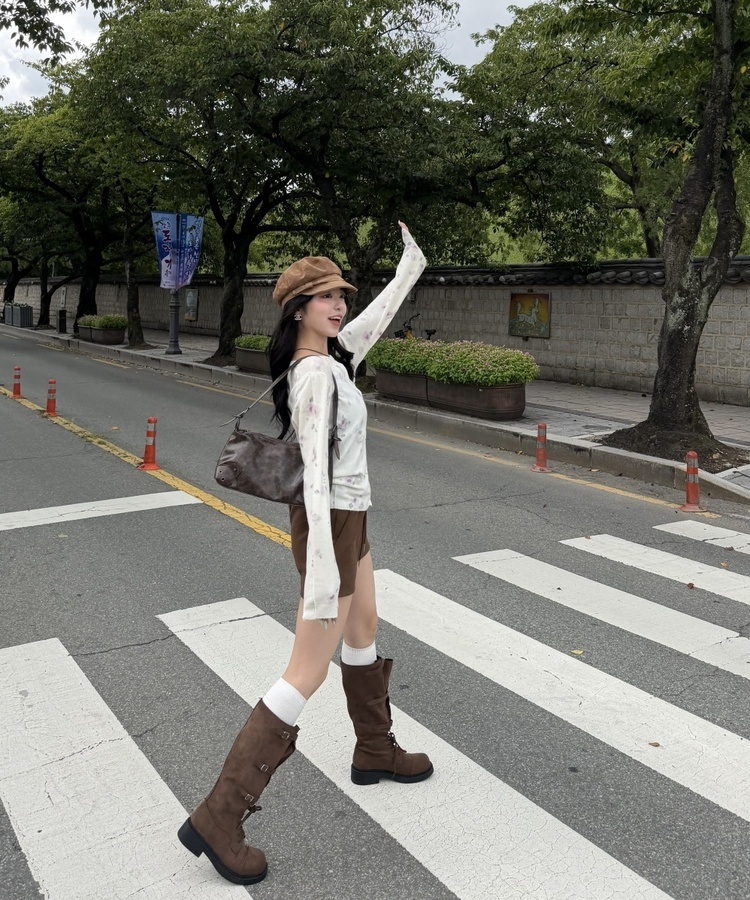 플라워 가디건 아이보리