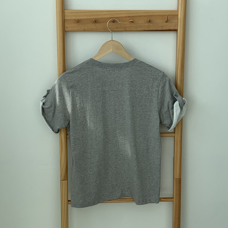 ロールアップヘンリーネック半袖Tシャツ(6color)