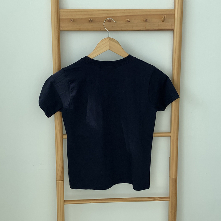 プリントセミクロップ半袖Tシャツ