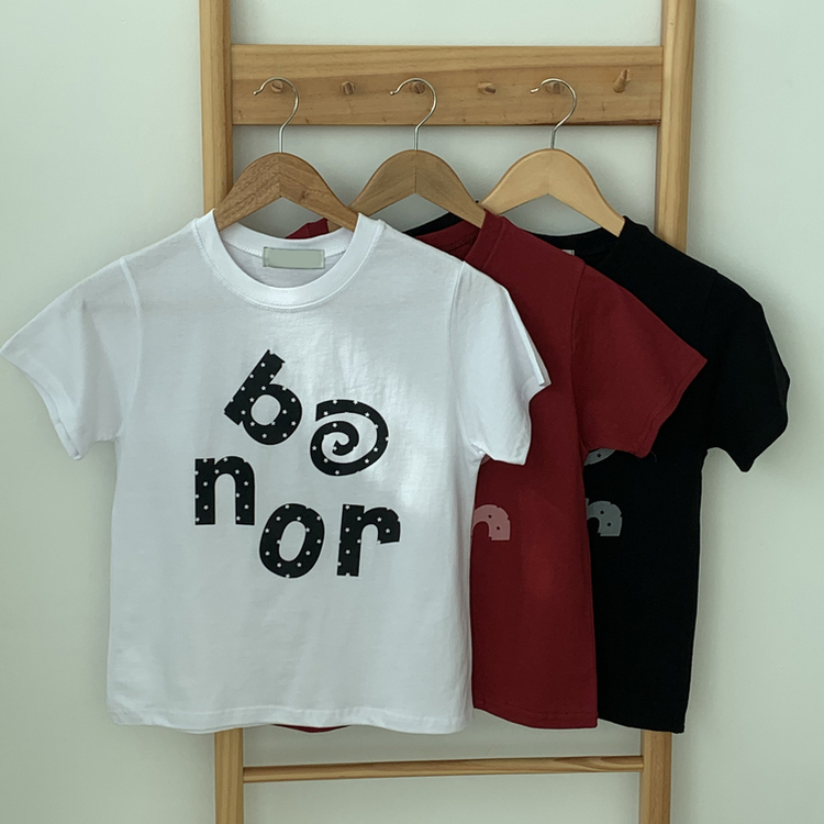 スタープリントセミクロップド半袖Tシャツ