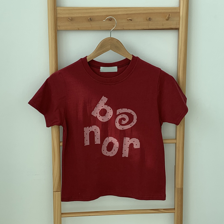 スタープリントセミクロップド半袖Tシャツ