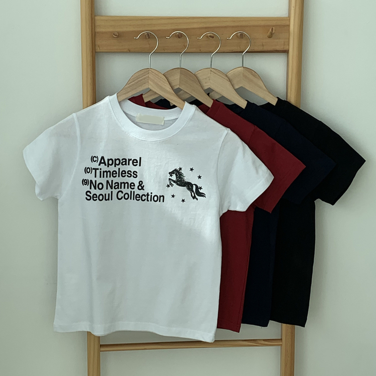 デイリーレタリングセミクロップ半袖Tシャツ