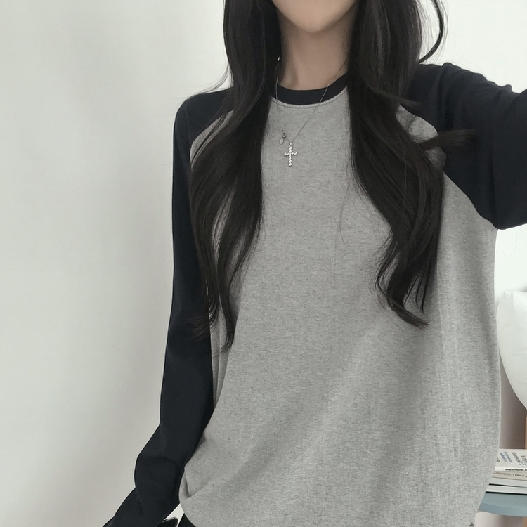 ソフトラグランオーバーサイズ長袖Tシャツ(5color) MELANGE
