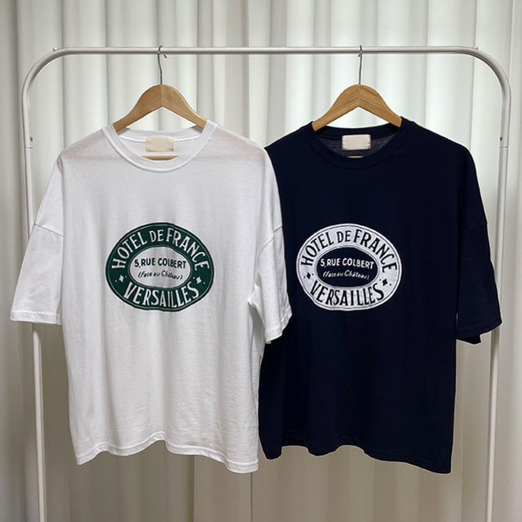 レタリングオーバーサイズ半袖Tシャツ
