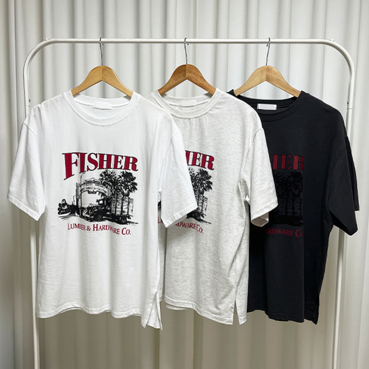 プリントオーバーサイズ半袖Tシャツ