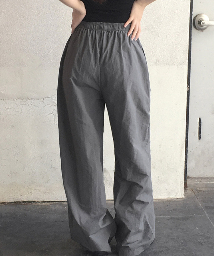 ナイロンウエストゴムトレーニングパンツ(7color) CHARCOAL