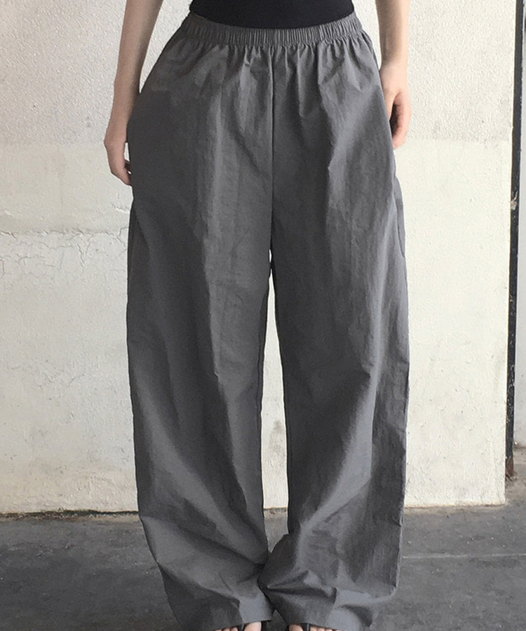 ナイロンウエストゴムトレーニングパンツ(7color) CHARCOAL